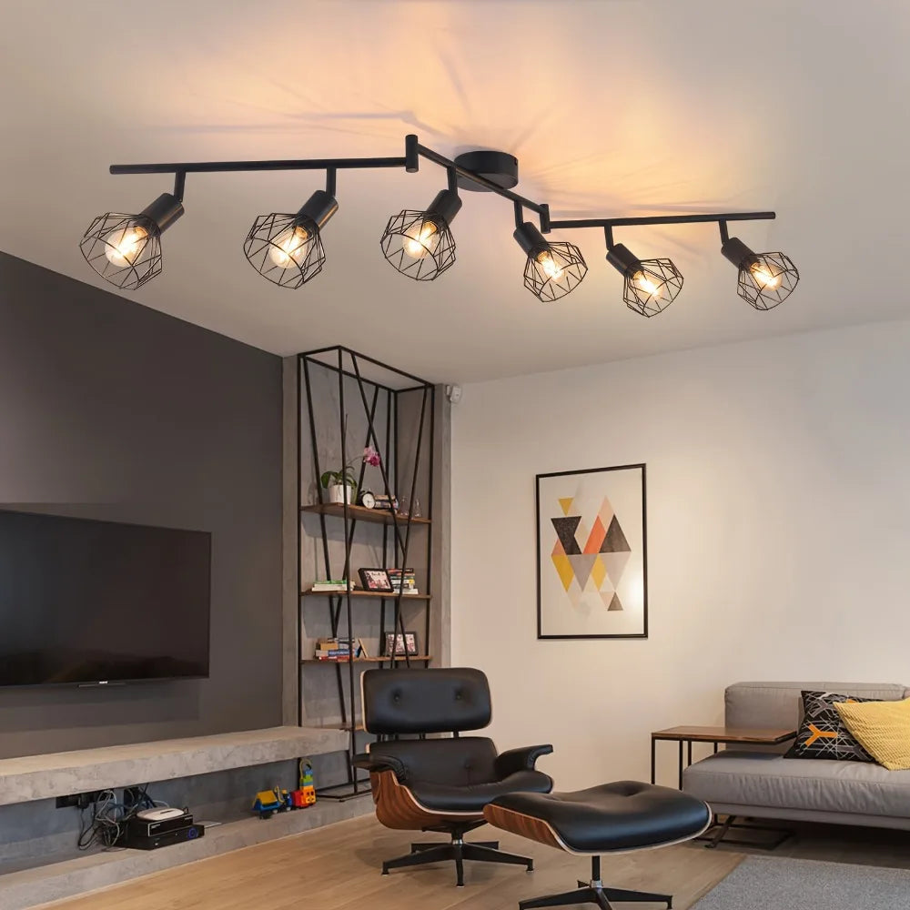 Lámpara de techo con focos orientables para salón - imagen 1