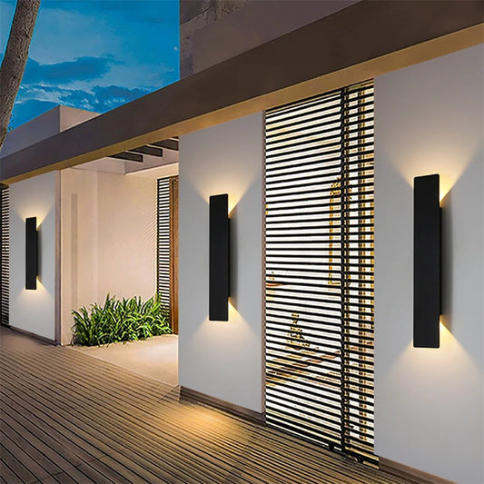Aplique exterior alargado para fachada moderna - imagen 1