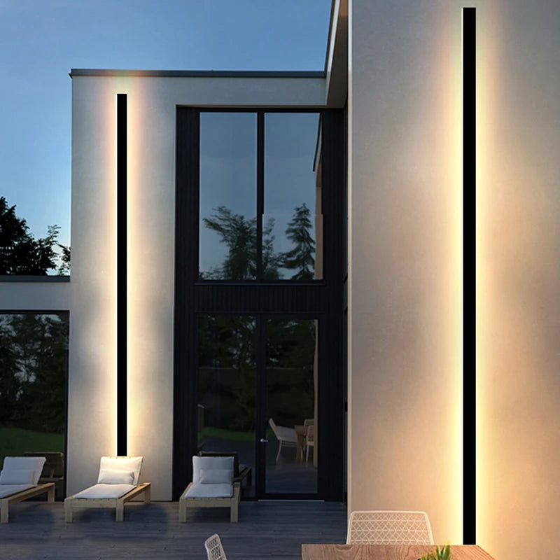Aplique exterior lineal para fachada moderna - imagen 2
