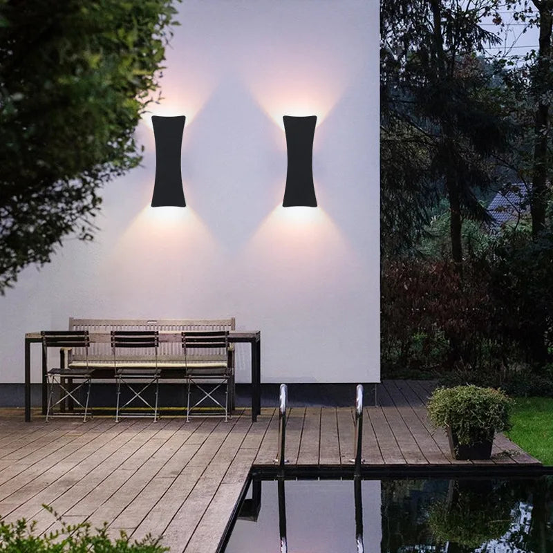 Aplique exterior moderno para fachada con luz decorativa - imagen 2