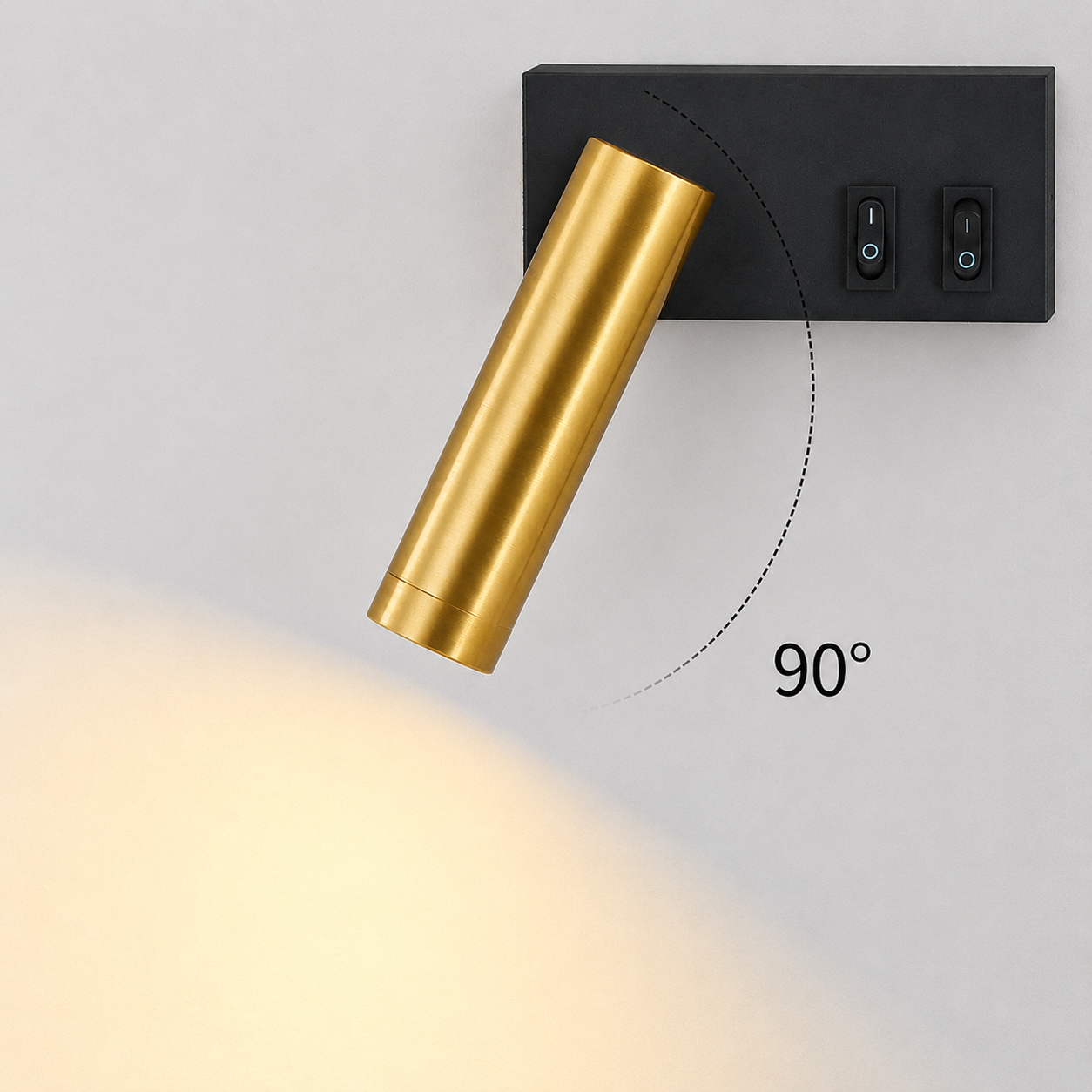 Aplique LED de Pared para Dormitorio con Luz de Lectura - imagen 3