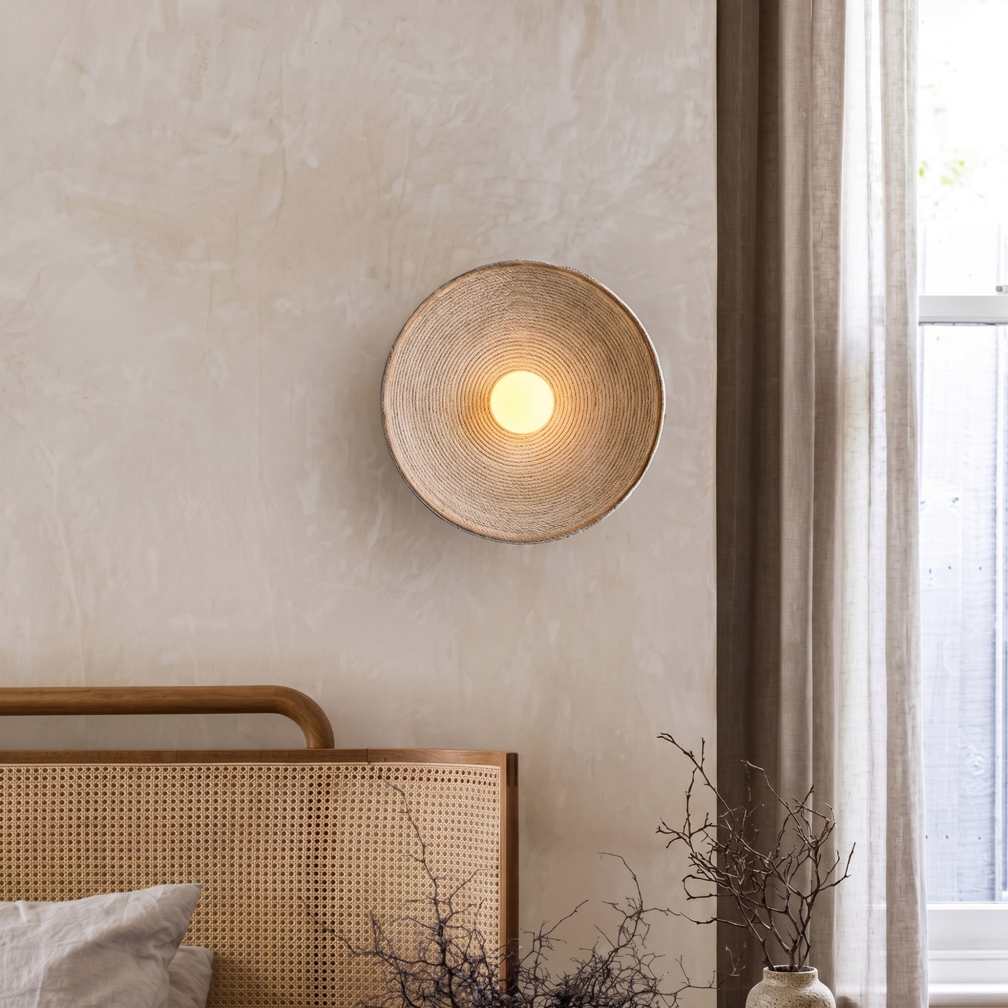 Aplique de Pared Interior Redondo con Luz LED para Dormitorio y Recibidor - imagen 1