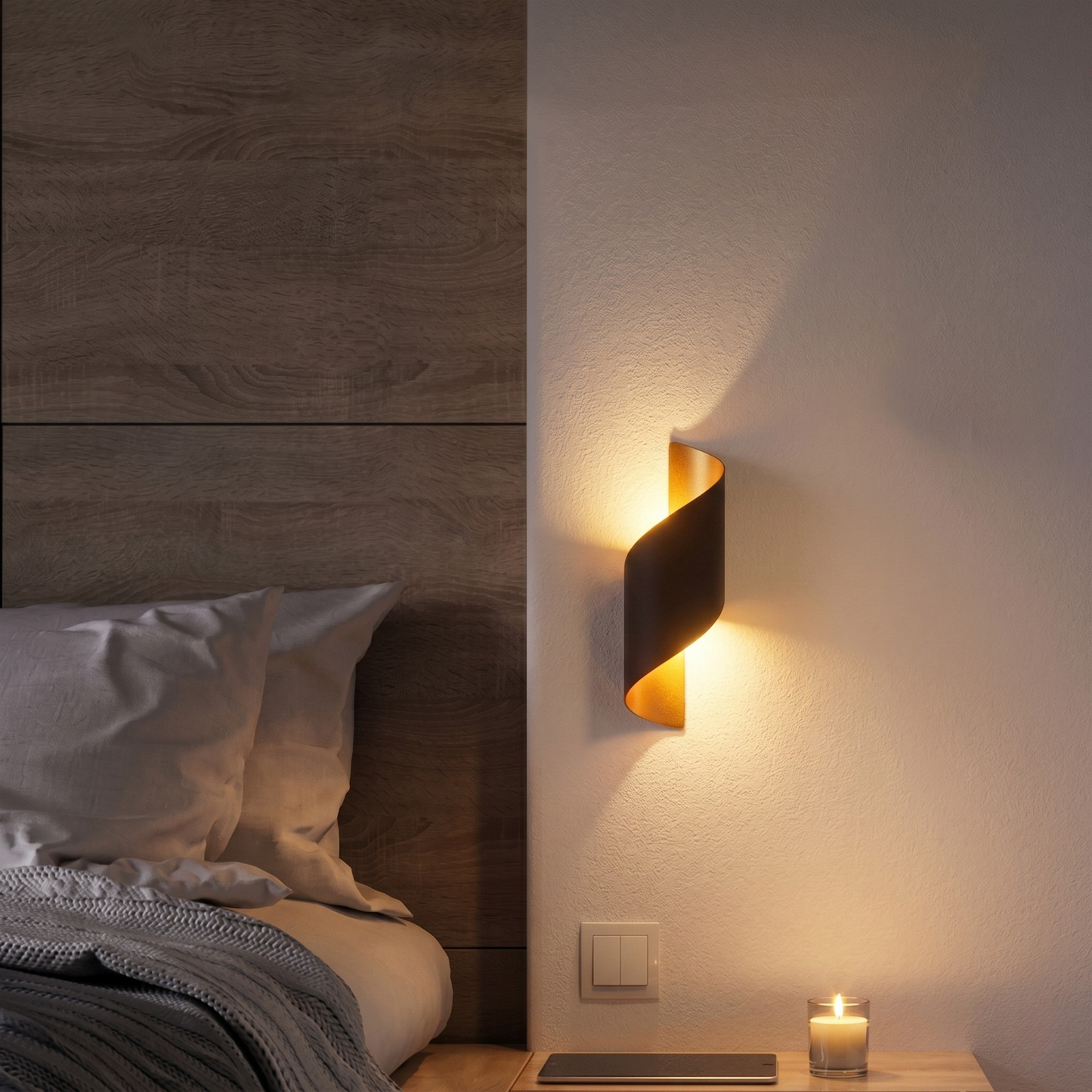 Aplique de Pared LED Espiral para Interior y Exterior - imagen 1