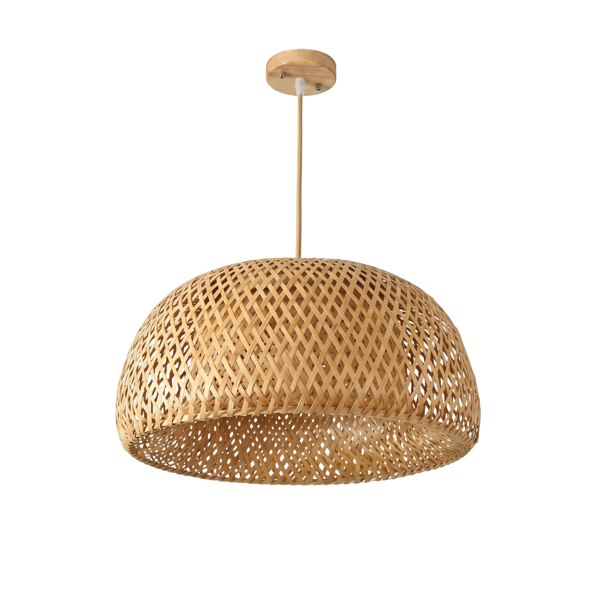 Lámpara Colgante de Bambú Natural para Salón, Comedor y Dormitorio - imagen 3