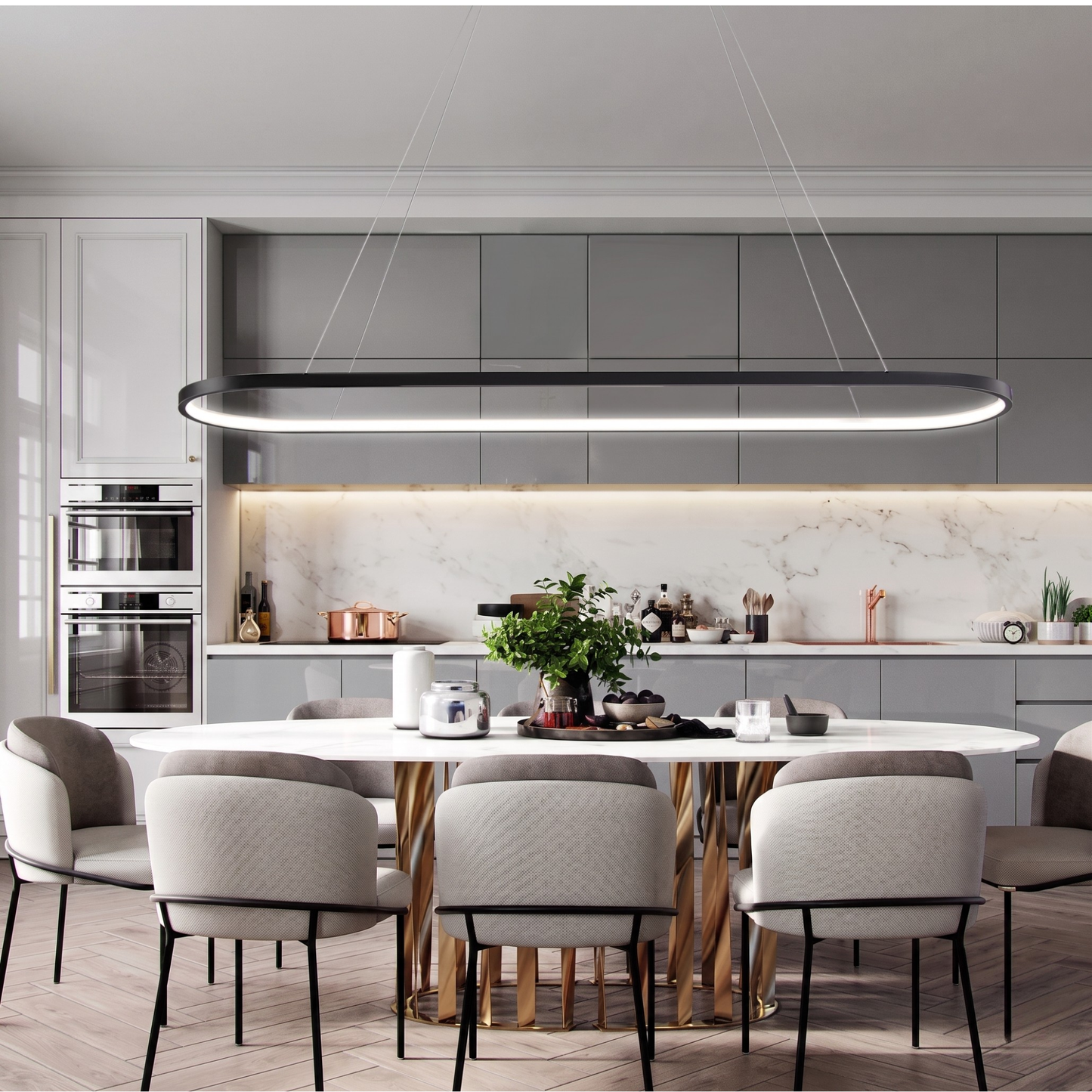 Lámpara Colgante LED Moderna Regulable para Comedor y Salón - imagen 2