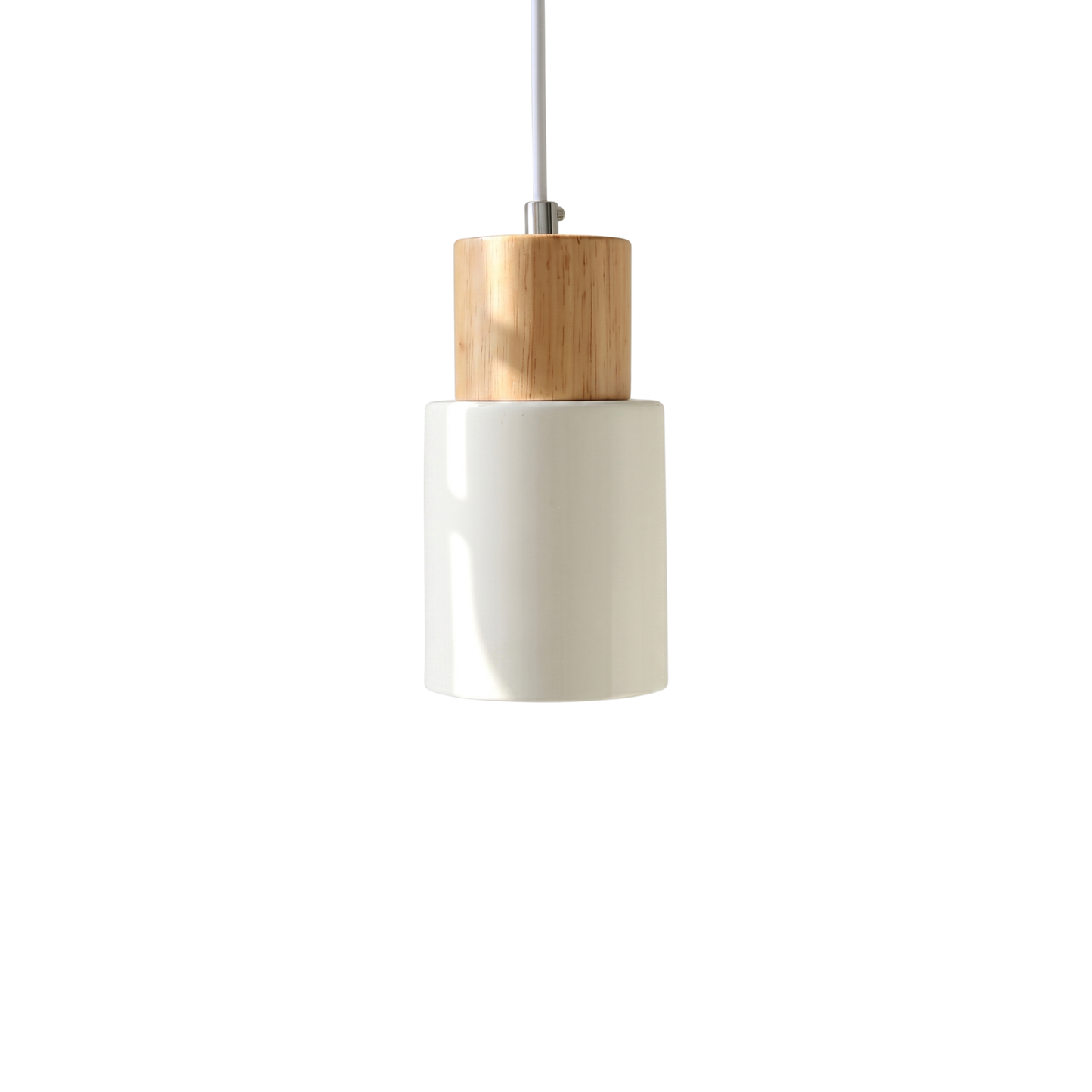 Lámpara Colgante Minimalista con Madera para Dormitorio y Cocina - imagen 4