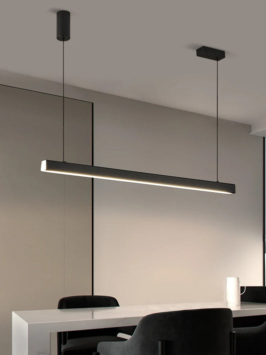 Lámpara Lineal LED Colgante para Mesa de Comedor Negra - imagen 2