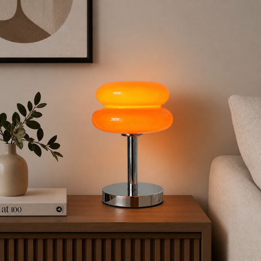 Lámpara de mesa de cristal con diseño moderno - imagen 1