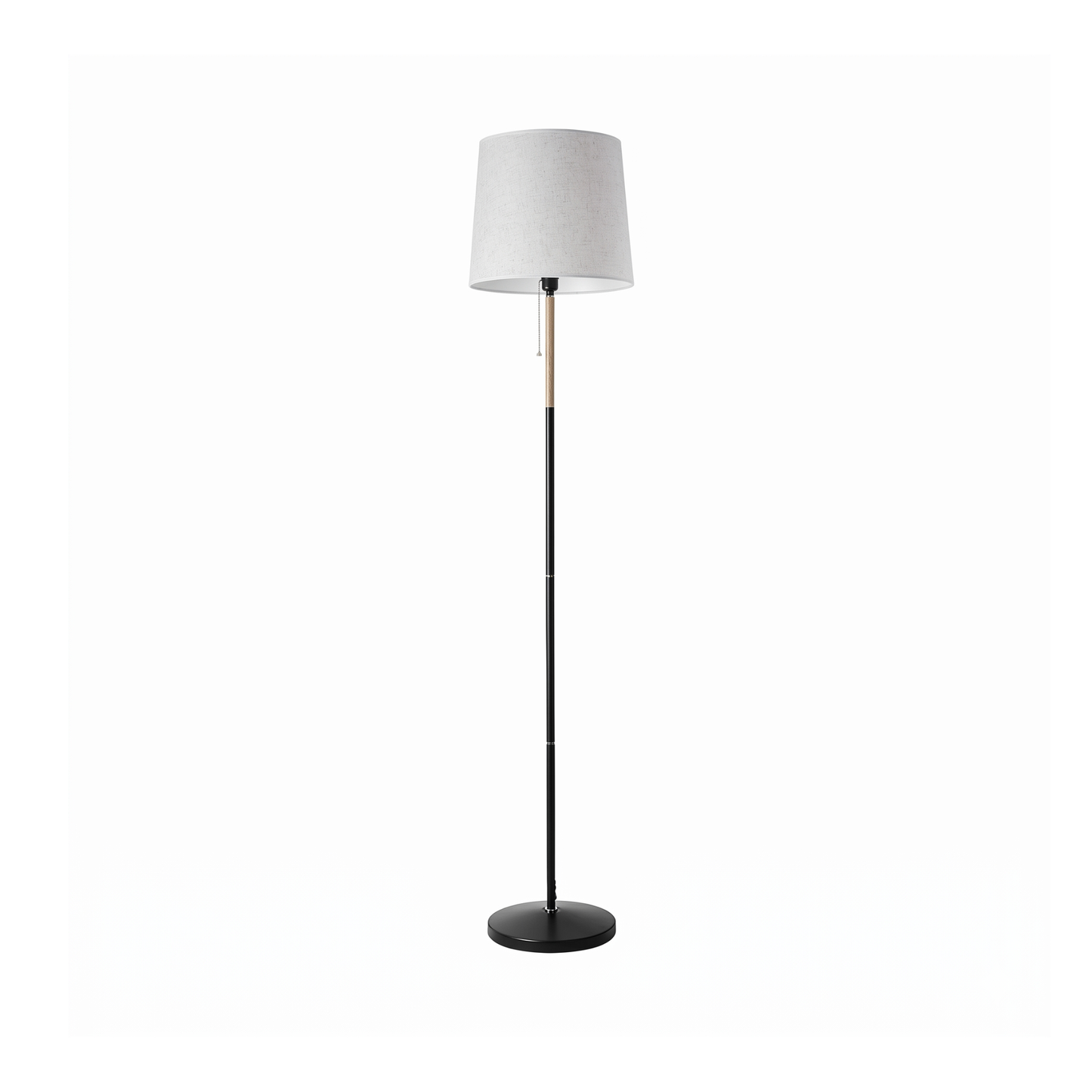 Lámpara de pie para salón con pantalla de tela - imagen 3