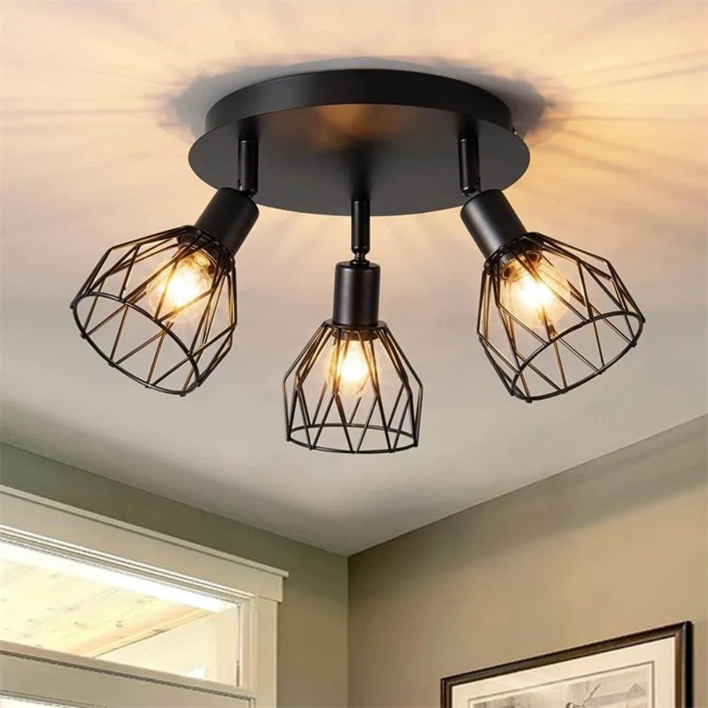 Plafón de techo con 3 focos orientables - imagen 2